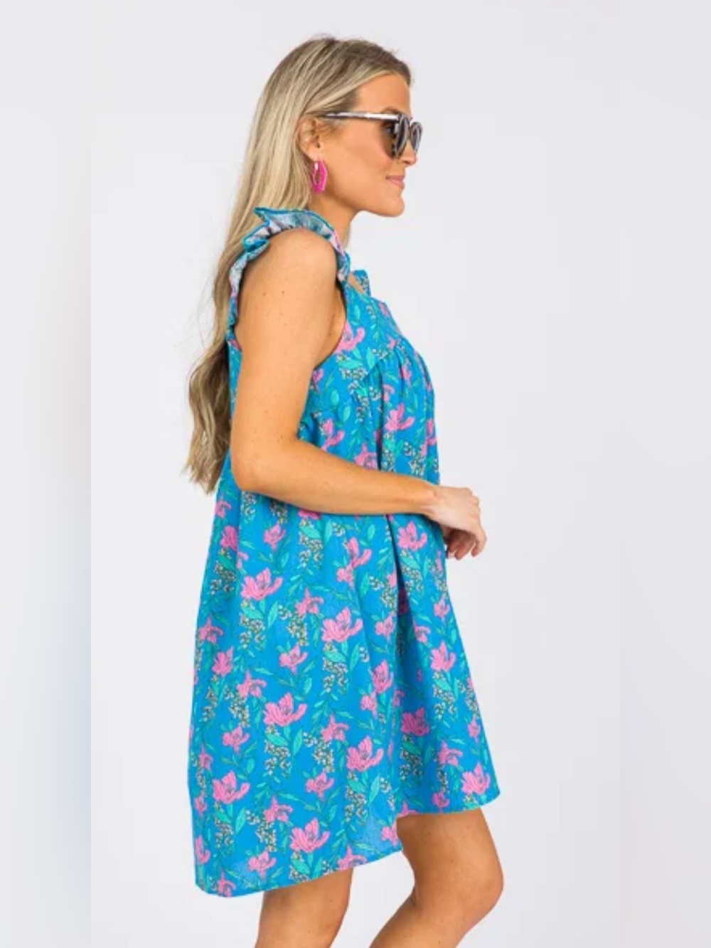 Evelyn Floral Babydoll, M - Picture 3 of 6
